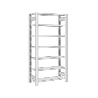 BERT-B&uuml;roregal RAL 7035 - Grundfeld HxBxT...