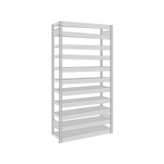 BERT-Eurokastenregal - Grundfeld HxBxT 2075x1285x600 mm...