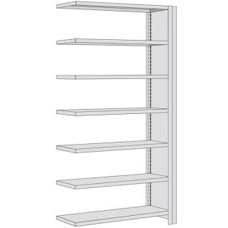 BERT-Lagerregal Plus Seitenwand-Vollbl Anbaufeld HxBxT...
