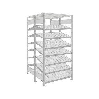 BERT-Kanban-Regal beidseitig Grundfeld 2 Regale HxBxT...