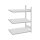 BERT-Getränkekistenregal - Anbaufeld Steckregal HxBxT 1330x976x530 mm RAL 7035