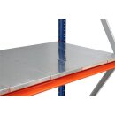 EMMA-Lagerregal  Grundfeld mit Stahlboden  HxBxT 3000x2250x1000 mm Rahmen RAL 5010