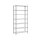 RUDI-Schraubregal 150 - Grundregal HxBxT 3000x870x400 mm verzinkt Winkelprofil