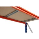 49,6m Lagerregal Tiefe 80cm | Höhe 2,5m inkl. 4 x Stahlblechböden