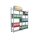 15m Ordnerregal für Standard-Ordner Höhe 2m | Tiefe 60cm mit 6 Stahlfachböden/6 Ordnerebenen